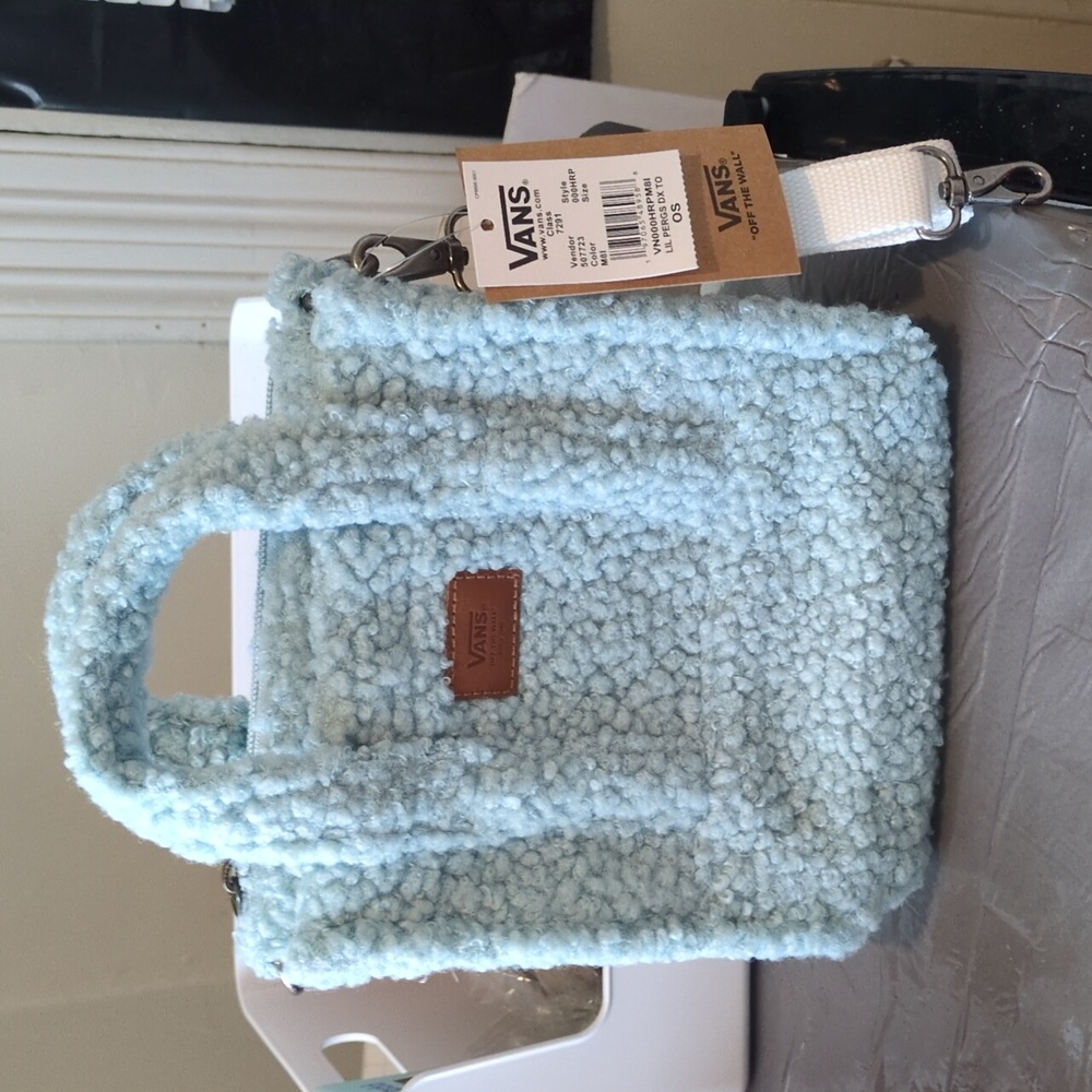 Vans Mist Blue Fur tote